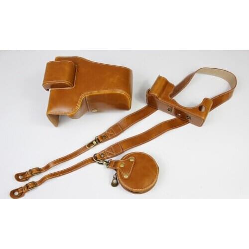 PU Leather Case Protective Cover For Fujifilm Fuji X-T4 XT4 Camera Bag Shoulder Strap Battery Opening with screw