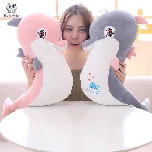 BOLAFYNIA Baby Kid Plush Toy for Christmas Birthday Gift Children Plush Stuffed Toys Down cotton dolphins