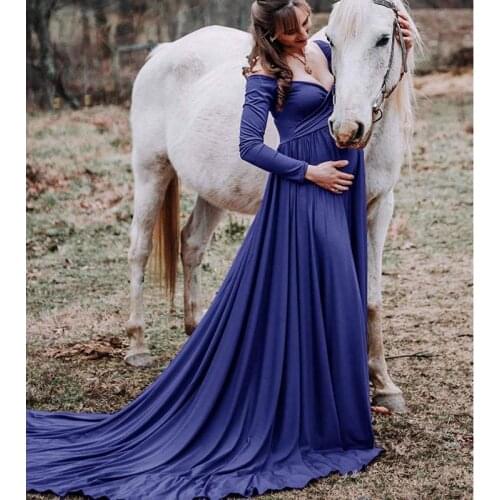 Long Maternity Dresses For Photo Shoot Maternity Photography Props Maxi Evening Dress For Pregnant Women Clothes Pregnancy Dress