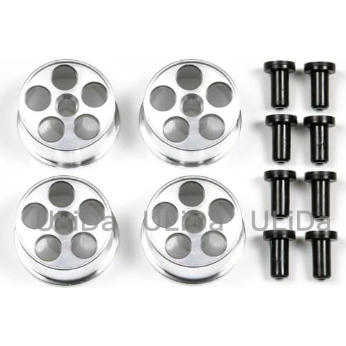 4pcs Tamiya Mini 4WD Racer HG Aluminum Wheels For Low Profile Tires Alloy Lightweight Medium Caliber Wheel 95276
