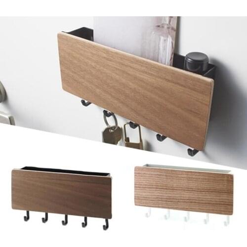 1pcs Creative Home Wall Hook Storage Rack Key Wooden Hanger Hallway Home Durable Storage Decorative Hooks Fast Ship New Arrival
