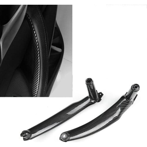 For Car interior door handle bracket, BMW E70 X5 E71 X6 carbon fiber accessories, 1 pair