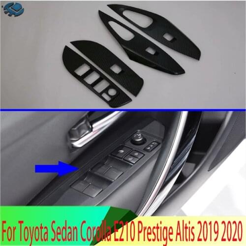 For Toyota Sedan Corolla E210 Prestige Altis 2019 2020 Door Window Armrest Cover Switch Panel Trim Molding Garnish