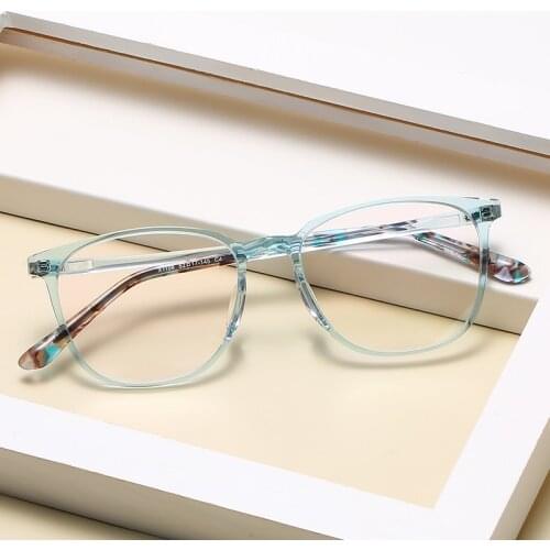 Logorela 1106 Acetate Optical Glasses Frame Women Retro Vintage Square Eyeglasses Prescription Spectacles Myopia Eyewear