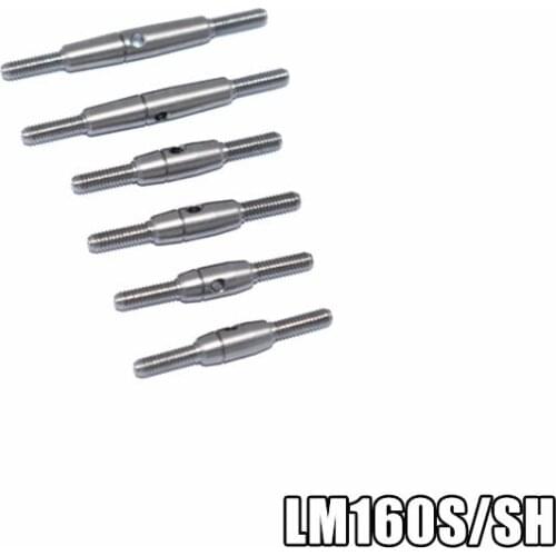 LOSI 1/18 Mini-T 2.0 2WD Stadium Truck Stainless steel positive and negative teeth rod, front steering rod LOS214013