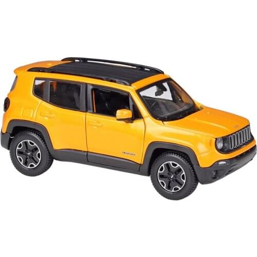 Maisto 1:24 Jeep Renegade met orange Diecast Model Car