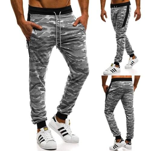 Mens brand fashion casual sports camouflage sweatpants jogging outdoor sports business pants men pants streetwear
