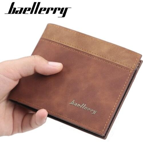 2020 Men Wallets Short Fashion Card Holder Men Purse PU Leather High Quality Male Purse For Boy