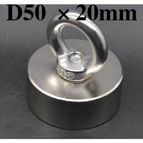 HYSAMTA Super Powerful Strong Rare Earth Disc hold magnet Neodymium N42 Magnets D50x20mm 50*20mm deap sea salvage equipments
