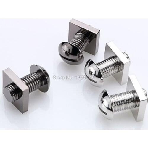 2016 New Metal Nut Cufflinks for men Lepton Black Gun Plated novelty Cool Screw Mens Dress Suit Shirt Tie Clips&Cuff Links