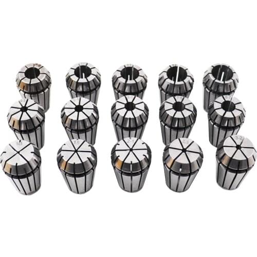 15PCS/Set (1-13mm+1.5mm,2.5mm) ER20 ER Spring Collet Chuck for CNC Engraving Machine Milling Lathe Tool Holder