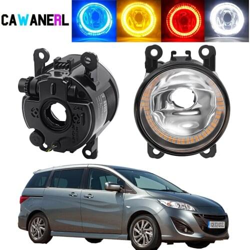 2 X Angel Eye Fog Light Assembly For Mazda MPV II (LW) 1999-2006 Car Right + Left Halo Ring Fog Daytime Running Lamp DRL 20W 12V