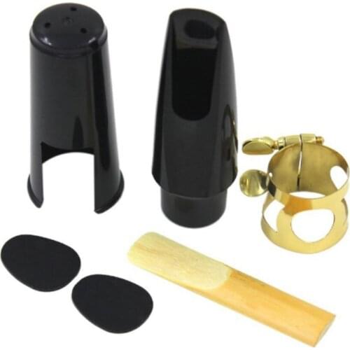 Saxophone Mouthpiece Set with Cap Metal Buckle Reed Sax Musical Instrument Accessories