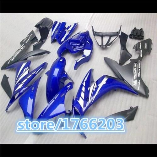 Blue white black for YZF R1 04-06 YZF-R1 YZFR1 1000 YZF1000 04 05 06 2004 2005 2006 ABS fairing kit