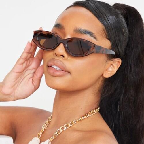 Green Small Oval Sunglasses Women Fashion Designer Vintage Plastic Sunglasses 2021 New Classic Trends Shades Glasses Oculos