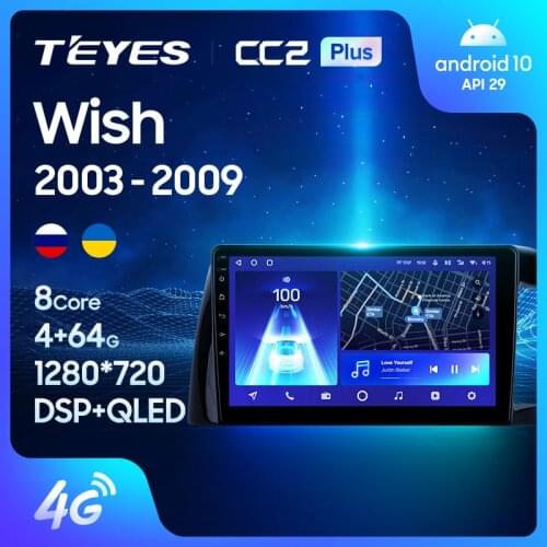 TEYES CC2L CC2 Plus For Toyota Wish XE10 2003 - 2009 Right hand driver Car Radio Multimedia Video Player Navigation GPS Android No 2din 2 din dvd