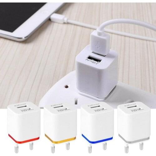Universal US/EU Plug 2 /4 Ports USB Wall Charger Portable Travel Adapter for iPhone Samsung iPad Smart Phone