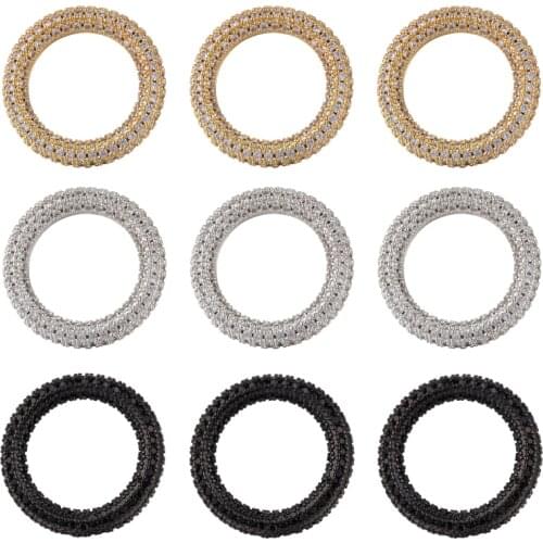 High Quality Pave Micro- Zircon Closed Circle Clasps DIY Jewelry Making Supplies Necklace Pendants Accessories
