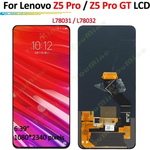 6.39" AMOLED For Lenovo Z5 Pro GT L78032 LCD Display Touch Panel Screen Assembly For Lenovo Z5 Pro L78031 z5pro display