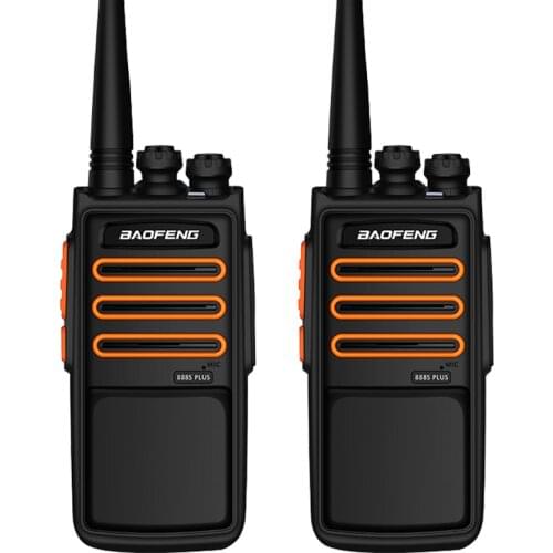 2PCS BAOFENG talkie walkie BF-888SPLUS Orange version portable handheld two way radio