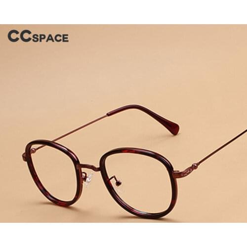 49536 Tr90 Plastic Titanium Tin Alloy Retro Round Glasses Frame for Men and Women Optical Fashion Computer Glasses Flat Mirror