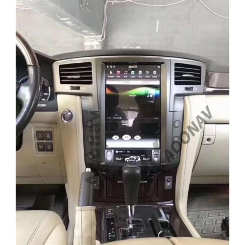 Car Tesla style video Auto Radio player head unit For LEXUS LX570 2013 GPS navigation audio multimedia stereo Touch Screen