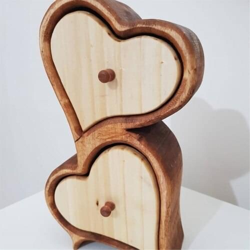 Gunpazar Handmade Wood Jewelry Box