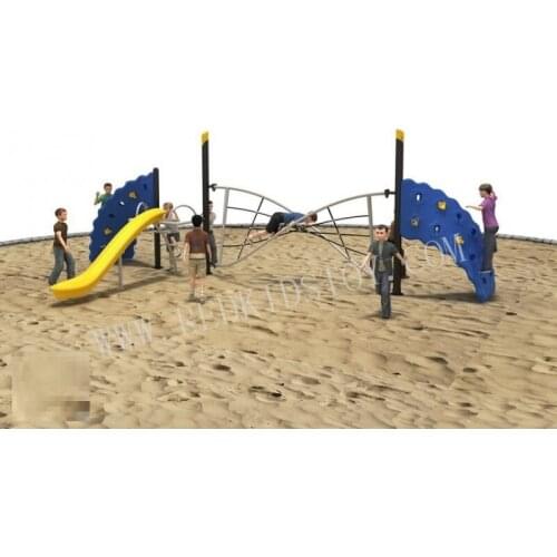Exported to Chile Rope Gym Outdoor Playground With Rock Climbing HZ-9429B