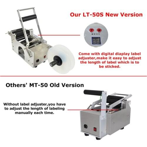 Round Bottle Labeling Machine Labeler High speed CE Semi-automatic LT-50S