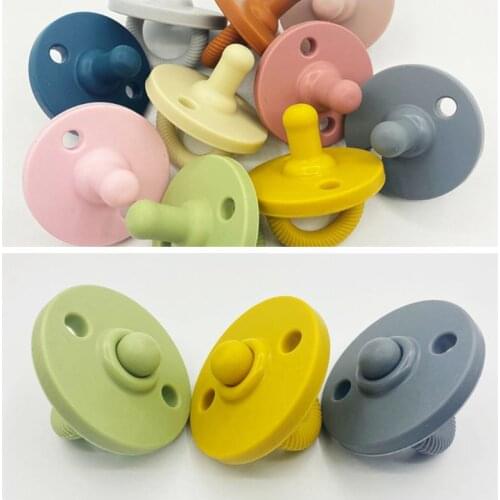 Flexible Baby Silicone Pacifier Infants Teething Chewing Supplies Newborn Comfort Appease Nipple Dummy Soother Teether Nursing