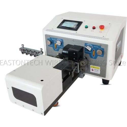 EW-3025 flat sheathed wire stripping and twisting machine electrical copper core flexible wire
