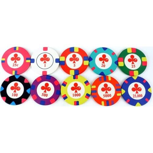 Ceramic Poker Chips 39mm*3.5mm and 10g Gambling Casino Wholesale