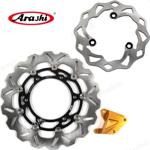ARASHI Fit KAWASAKI NINJA 250R Front Rear Brake Rotors Brake Disc Set For KAWASAKI 250R NINJA 2008-2011