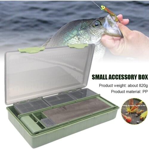 Carp Fishing Tackle Box PP Plastic Fishing Lure Box Organizer Rig Hanging Storage Box Portable Case Fishing Tackle Kit рыбалка