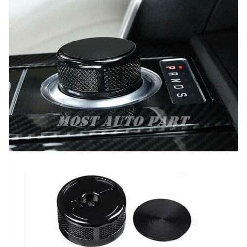 Zinc Alloy Black Interior Gear Shift Knob Head Cover For Land Rover Range Rover Vogue 2013-2016 1pcs Car Decoration Car Trim