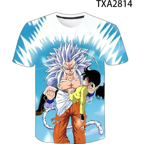 Summer Cartoon Anime Dragon 3D T Shirts Casual Streetwear Boy Girl Kids Fashion Men Women Children DBZ Print T-shirt Tops Tee