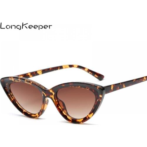 LongKeeper Cat Eye Sunglasses Women 2020 Luxury Brand Vintage Retro Triangular Sun Glasses Sexy Ladies Eyewears UV400 Oculos