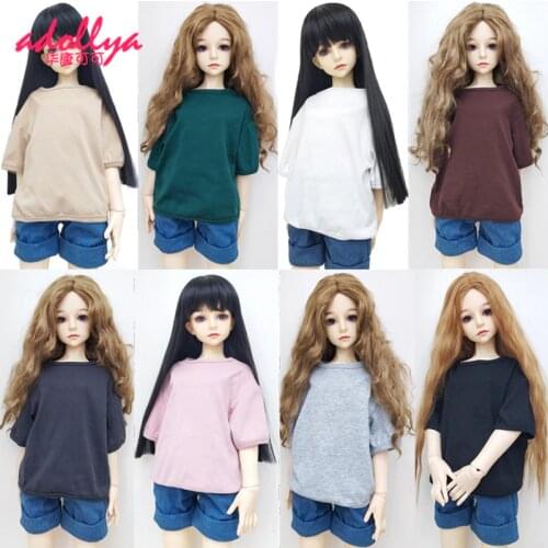 1/3 1/6 BJD 1/4 Doll Clothes T-shirt Cotton Half Sleeve Handmade Doll Accessories Toys For Children DIY Fashion SD BJD Clothes