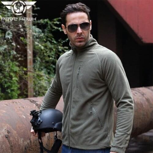 Men Outdoor Autumn Winter Military Tactical Jacket Polar Fleece Wear resistant Breathable Jackets Climbing Hunting Training Coat