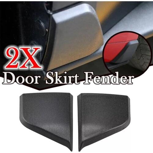 1 Pair Black Car Side Door Skirt Fender Mudapron Cover Trim Fit for Ford Mustang 2015 2016 2017 2018 2019 2020 Accessories