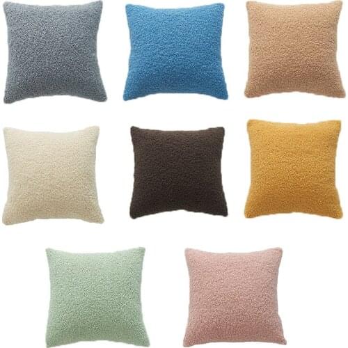 New 100% wool velvet Pillowcase Decorative Cushion For Sofa Throw cushion cover Pillow Chair Car Cushion modern Home Decoration