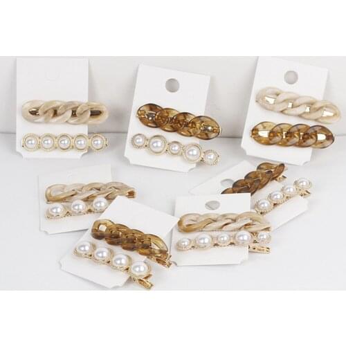 New Handmade Chain Hair Clips Gold Color Long Barrettes Hair Clips for Women Girls Korean Fashion Hairpin Hair Accessories Gifts