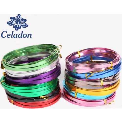New Product Width 5mm Thickness 1mm Flat Aluminum Wire Soft Metal Floristry Wire For DIY Jewelry Findings & Craft Making
