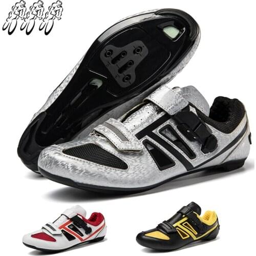 Professional Cycling Shoes Mens Self-Locking Road Bike Outdoor Non-Slip Breathable Mountain Racing Self-Locking Cycling Shoes