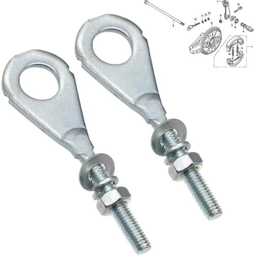 Chain Adjuster Tensioner Adjusters Nuts For Honda CRF XR 70 80 100 XR70 XR80 CRF80 XR100 XR100R CRF100 Z50R CT70 Motorcycle