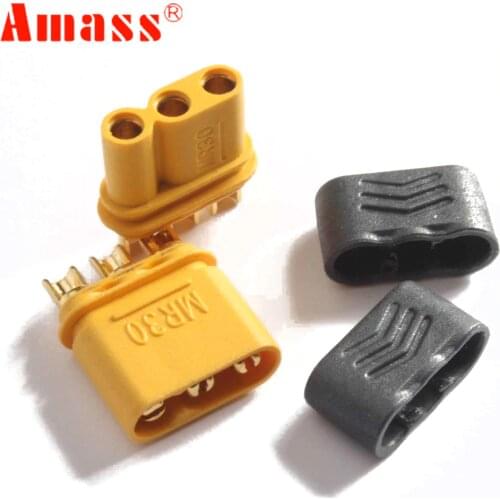 5pair AMASS MR30 Male Female Connector Plug with Sheath for RC Lipo Battery RC Multicopter Airplane