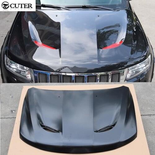 SRT8 style Car body kit Fiber glass engine hood cover bonnet for Jeep Grand Cherokee 13-17