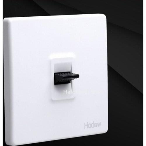 High Quality 86 Retro White Wall Lamp Toggle Switch Black Lever 1-4 Gang Single Dual Control 2 Way Light Switch 10A220V