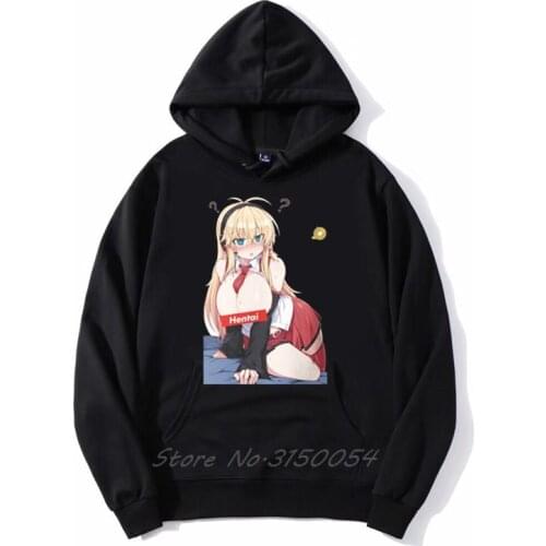 Japanese Hentai Sex Girl Waifu Hoodie Anime Men Pullover Hoodies Sweatshirt Funny Hooded Coats Jackets Harajuku Streetwear