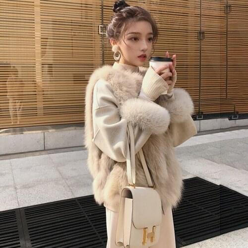 2021 New Winter Autumn Faux Fox Fur Waistcoat Women Short Sleeveless Jacket Female Vests Korean Veste Sans Manche Femme WPY2189